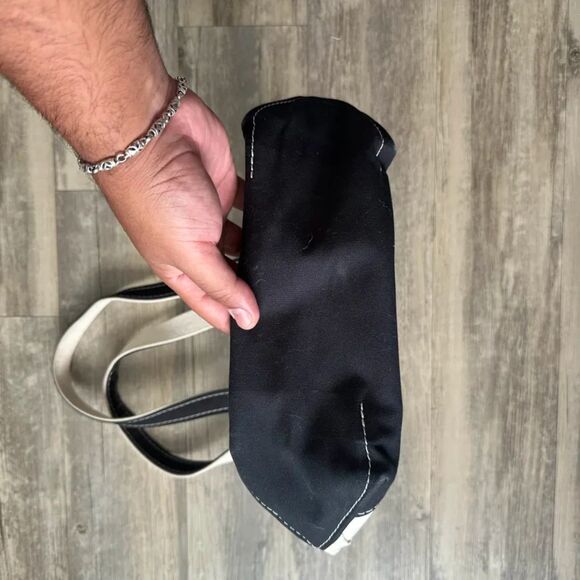 Vintage L.L. Bean Boat And Tote Black Canvas Tote Bag - Picture 2 of 6